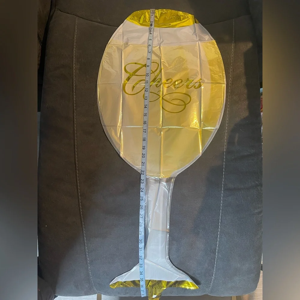 EXTRA LARGE ‘Cheers’ Champagne Glass Balloon - Light